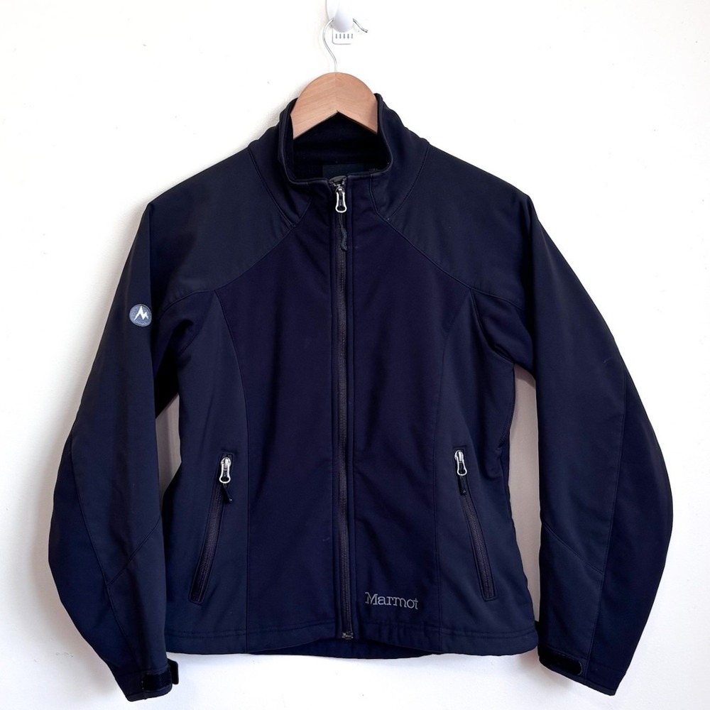 Marmot Womens Windstopper Softshell Jacket Small Black Outdoor Full Zip Gorpcore